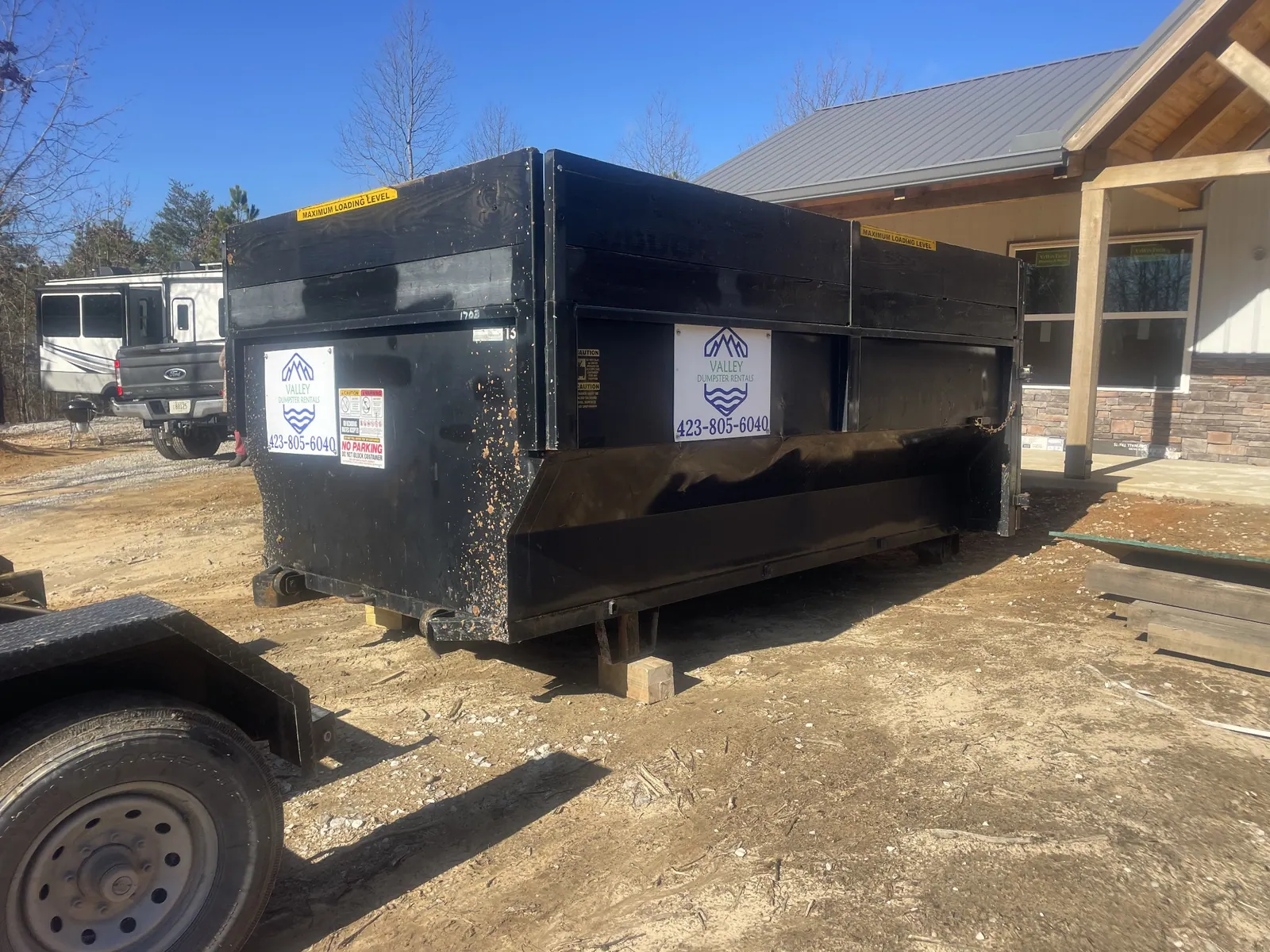 Valley Dumpster Rentals job-site photo